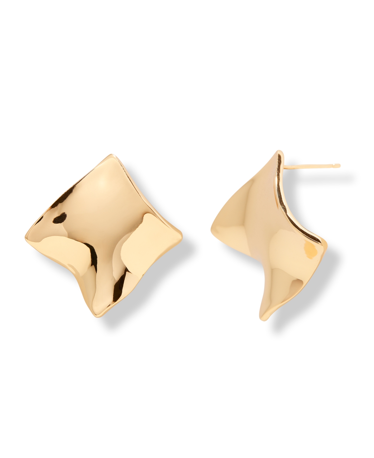 Gold Plated Claudia Stud Earrings - Gold