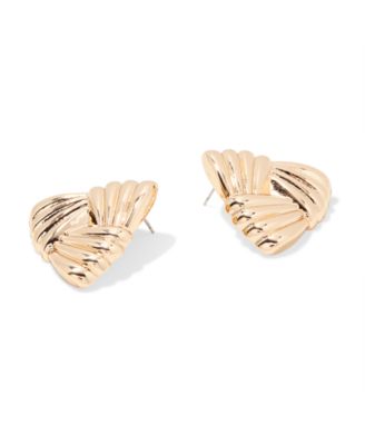 Gold Plated Serena Stud Earrings
