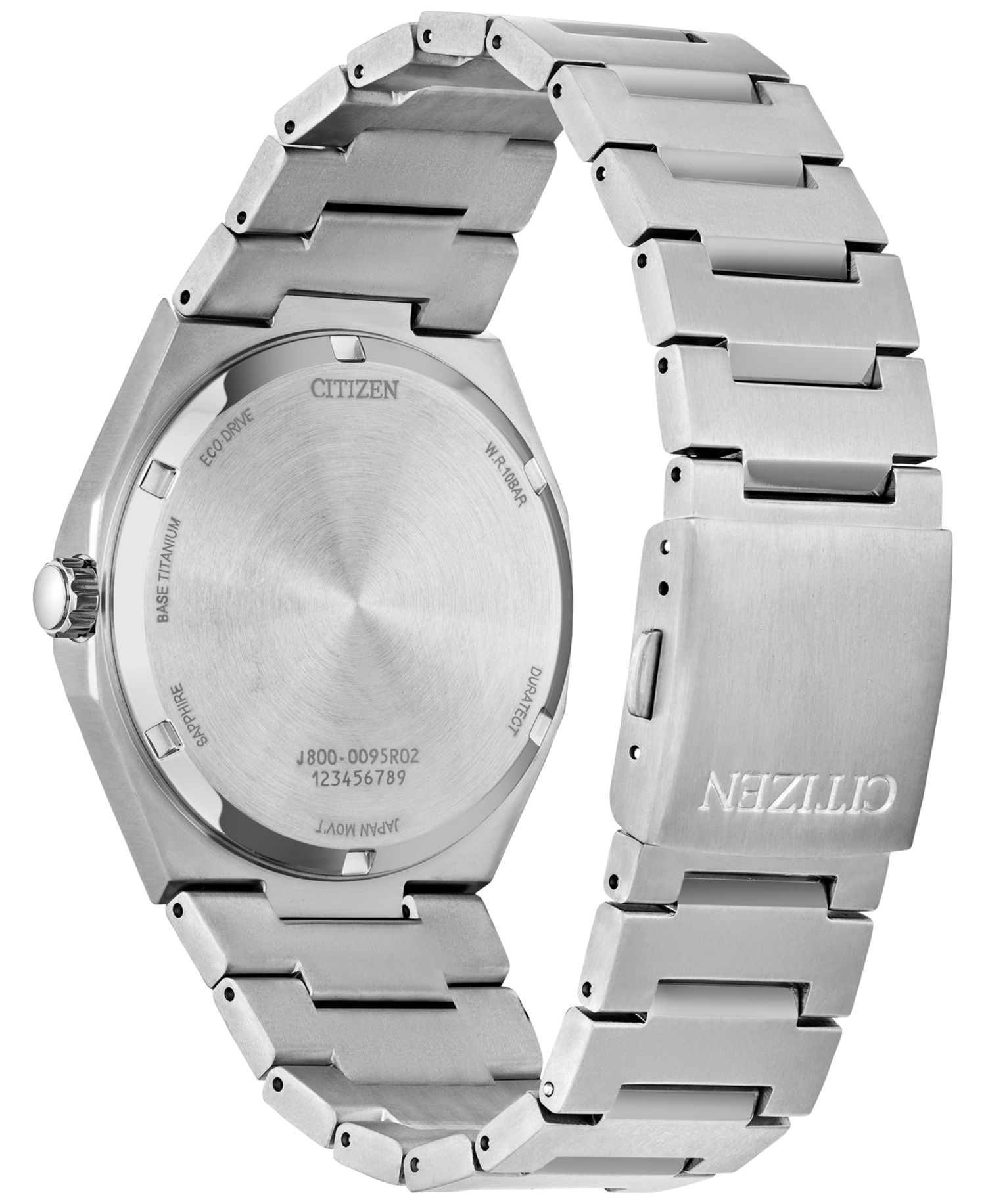 Eco-Drive Men's Zenshin Silver-Tone Super Titanium Bracelet Watch 40mm