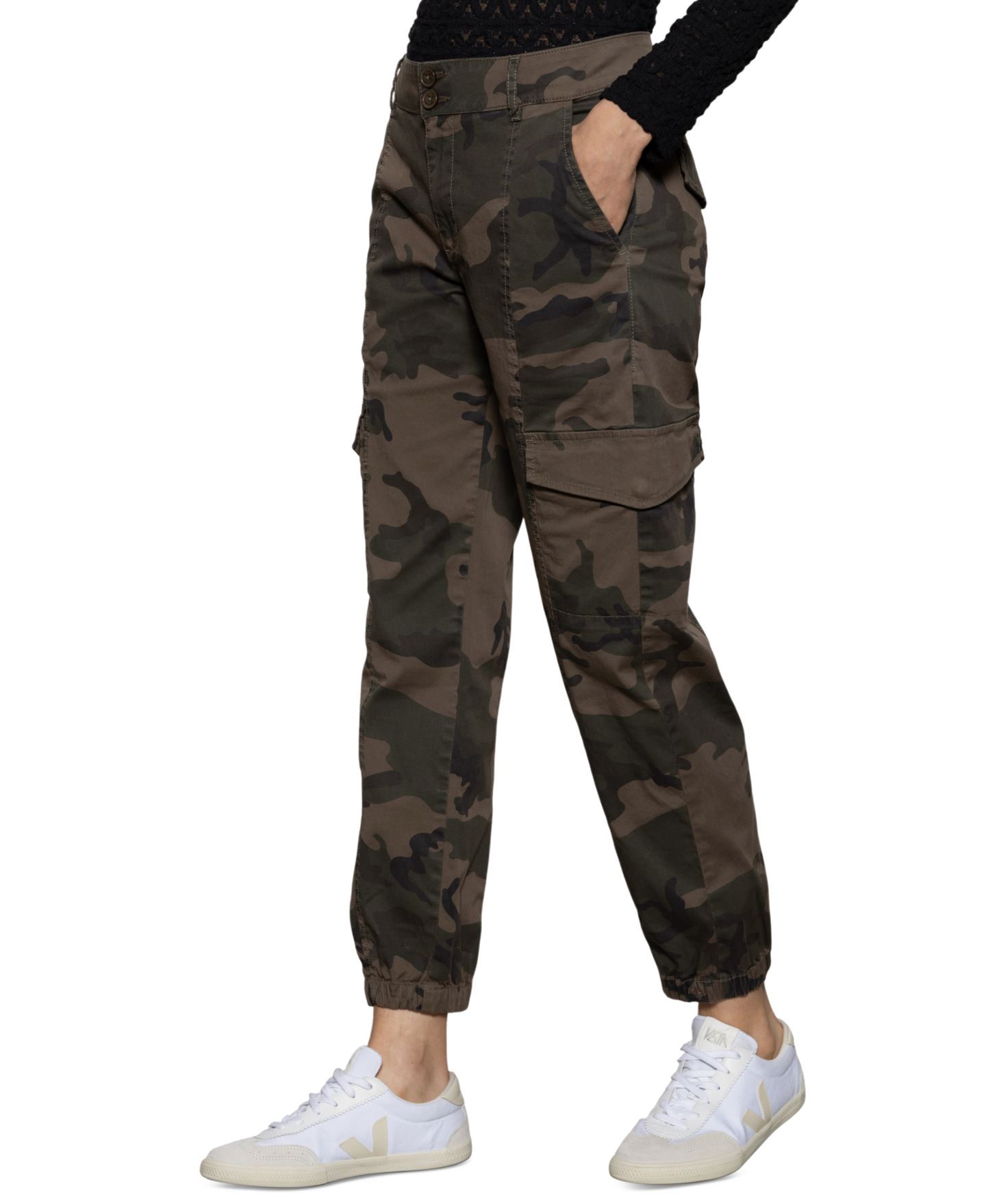 Женские брюки Sanctuary Rebel Camo-Print, цвет: Зелёный — фото 8