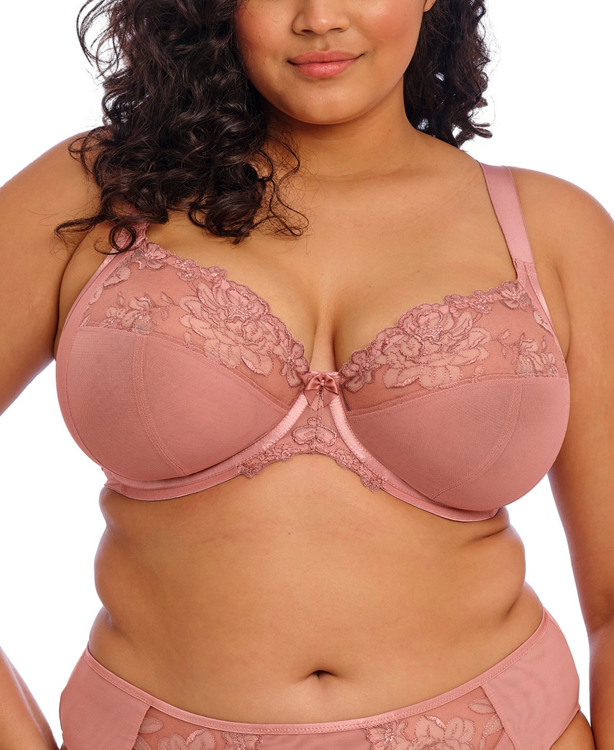 Plus Size Teagan Underwire Plunge Full Coverage Bra - Azalea