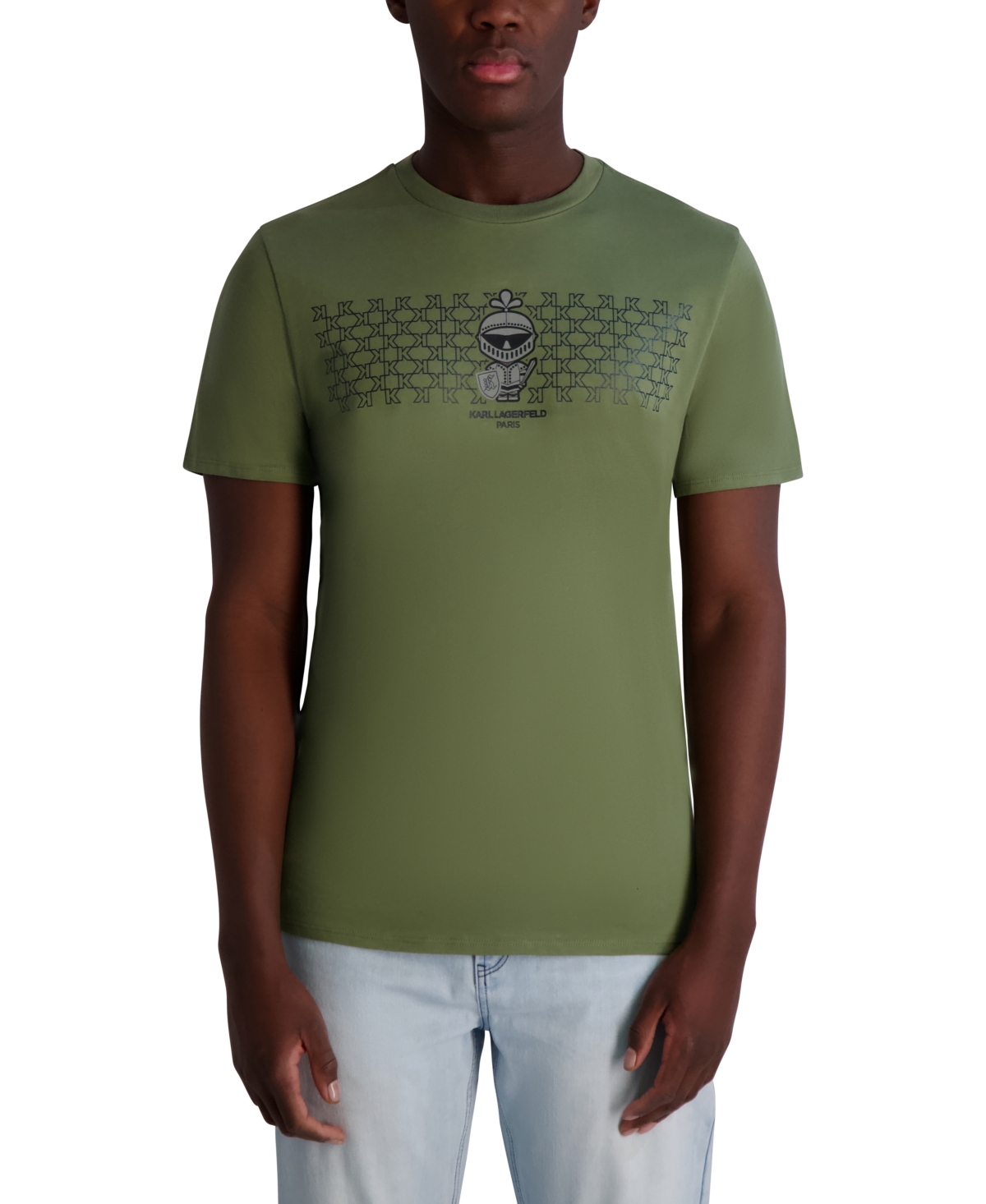 Men's Short Sleeve Armor Logo Graphic Crewneck T-Shirt - Olive