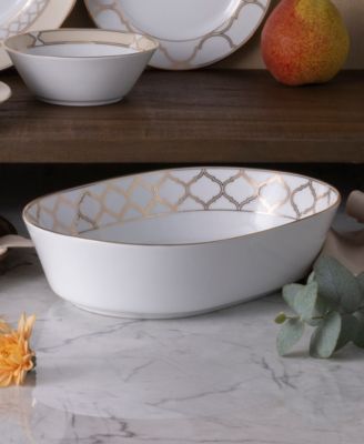 Eternal Palace Gold Oval Vegetable Bowl, 32 OZ