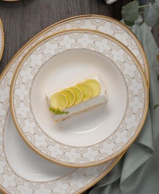 Trefolio Gold 12-Piece Dinnerware Set, Service For 4