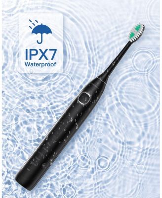 Operan Electric Toothbrush for Adults with 5 Modes, IPX7 Waterproof, 6 Brush Heads, Black
