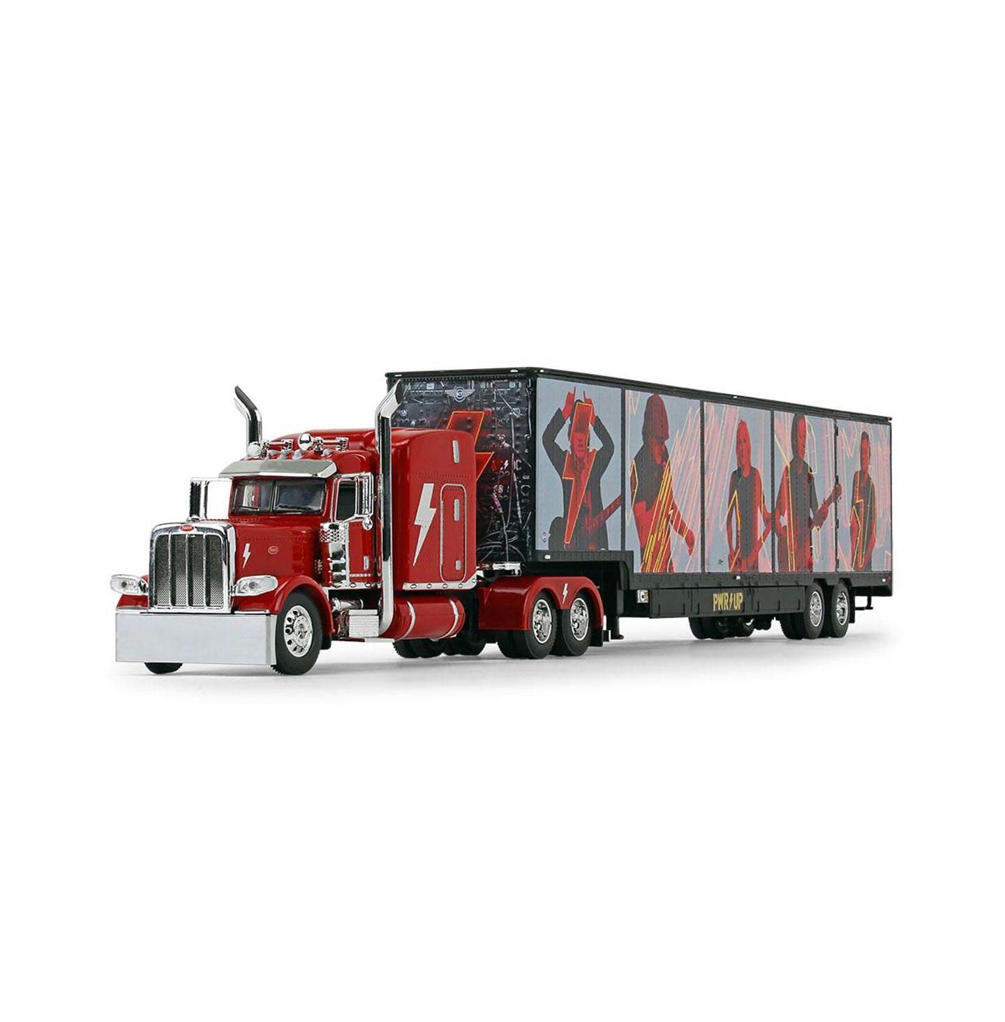 Детская игрушка First Gear 1/64 Scale AC/DC Power Up Peterbilt Model 389 Die-Cast Semi Truck with Trailer — фото 1