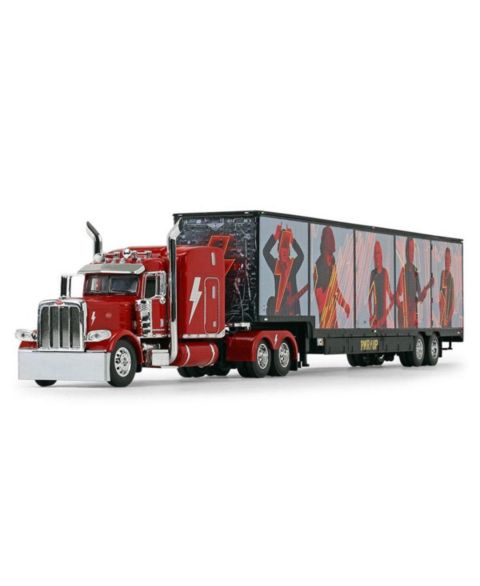 Детская игрушка First Gear 1/64 Scale AC/DC Power Up Peterbilt Model 389 Die-Cast Semi Truck with Trailer