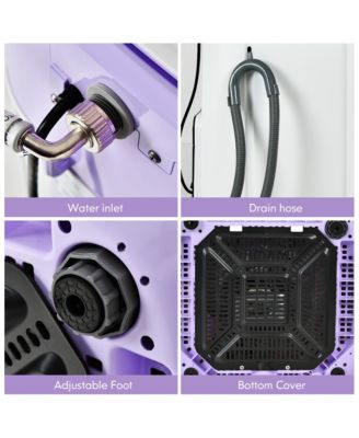 8lbs Portable Fully Automatic Washing Machine W/ Drain Pump