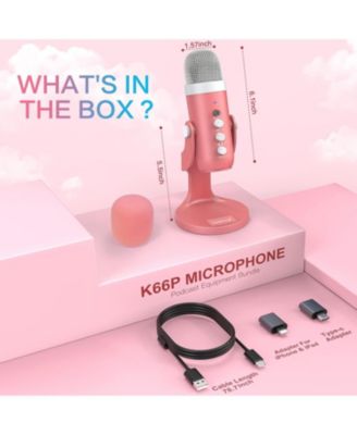 Gaming USB Microphone k66p and d65p Furry Cover Bundle