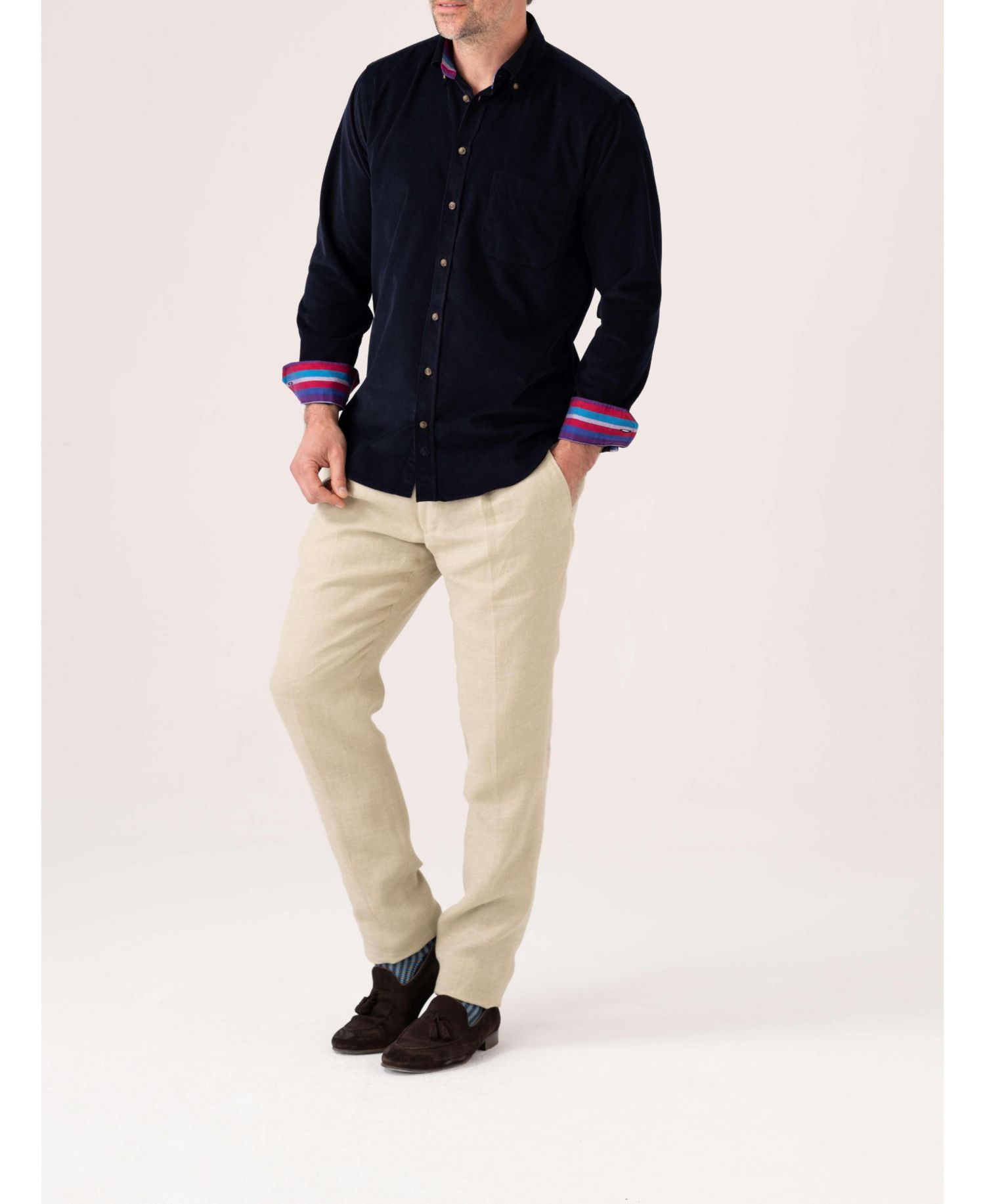 Men's Corduroy Long Sleeve Shirt
