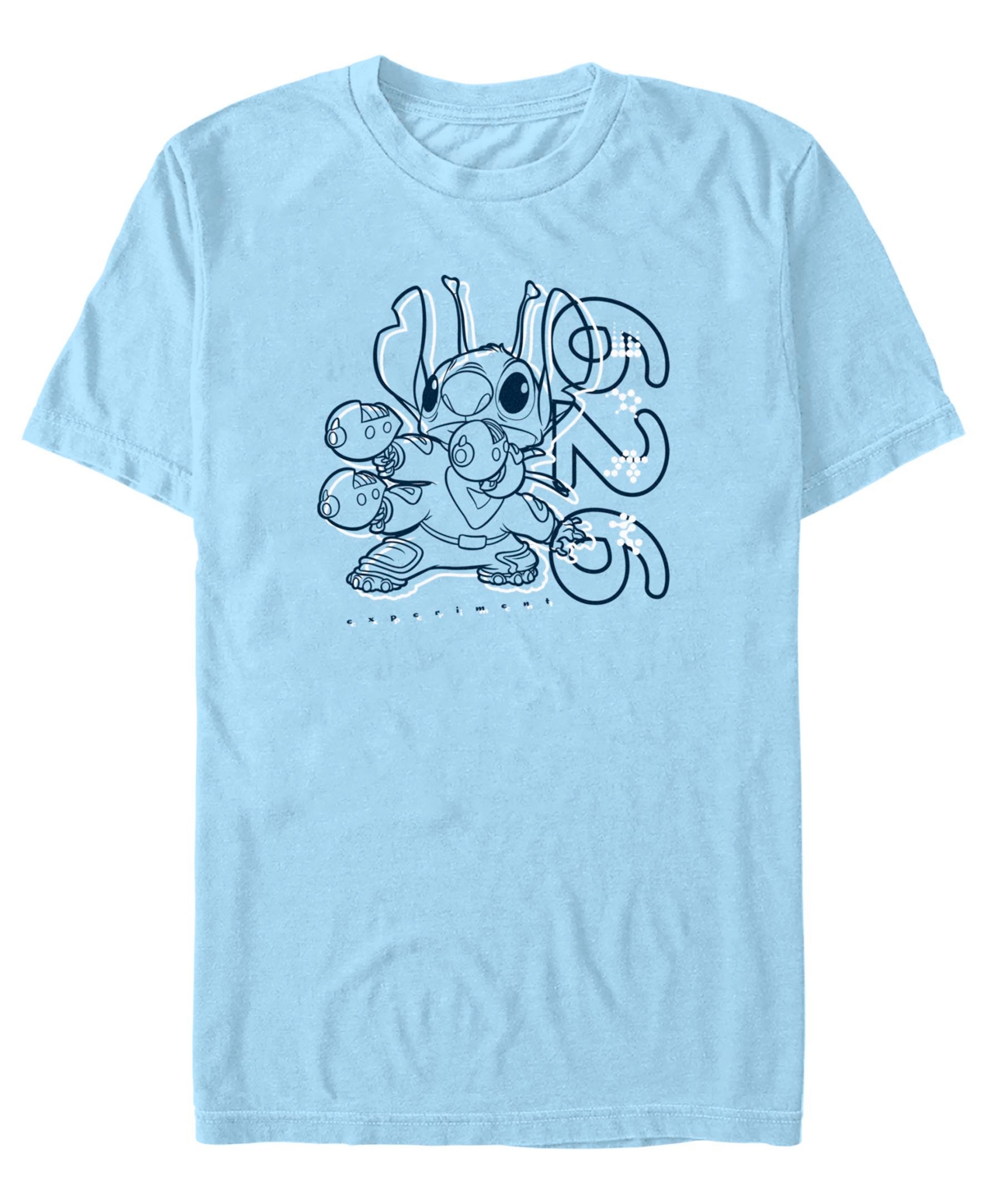 Men's Stitch 2 Six Short Sleeve T-Shirt - Light blue