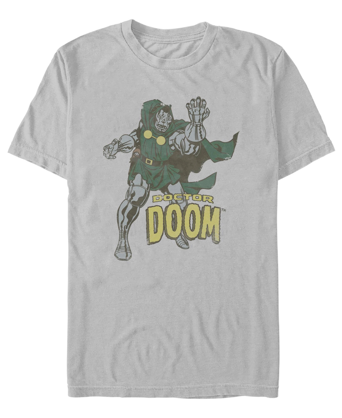 Men's Doctor Doom Short Sleeve T-Shirt - Silver