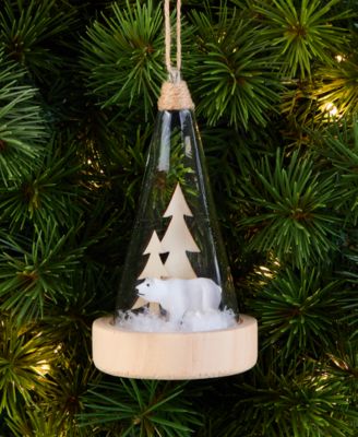 Tree and Polar Bear Ornament, Macy's Exclusive 