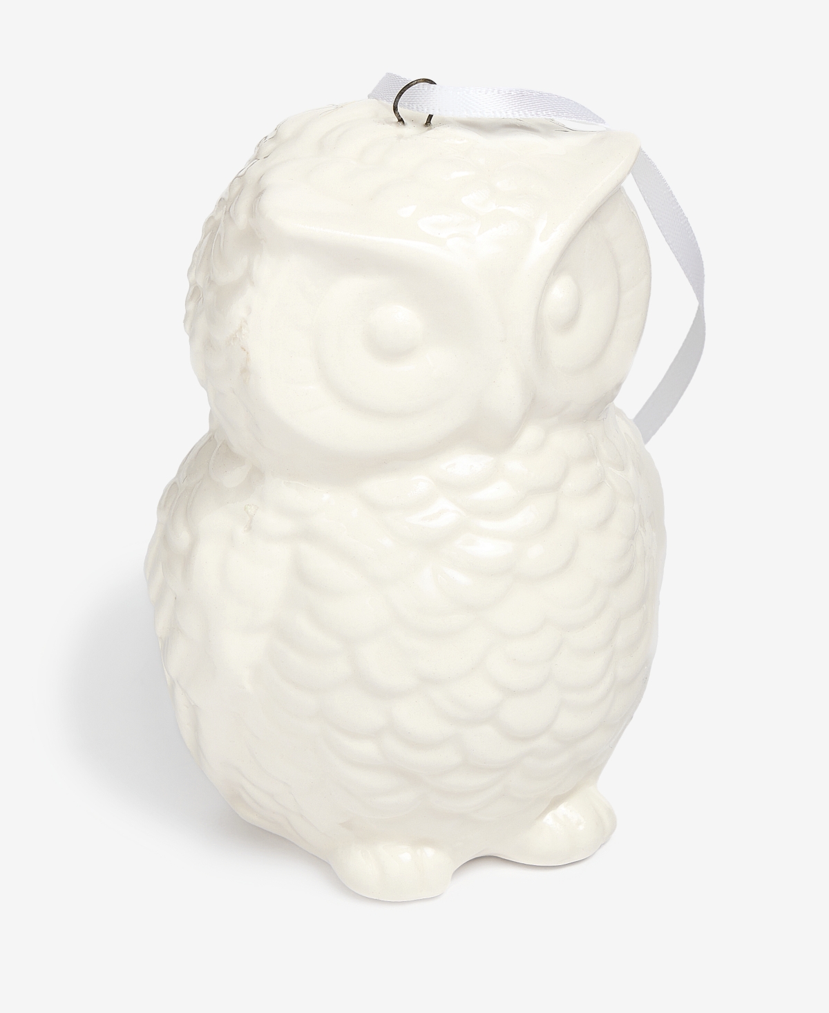 Holiday Lane Nordic Wonderland Ceramic Owl Ornament, Macy's Exclusive