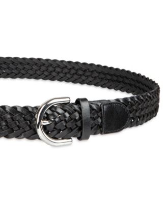 Women's Fully Adjustable Braided Leather Belt