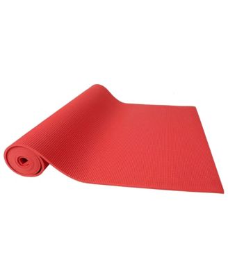 All Purpose High Density No Tear Exercise Mat w/Strap, Red