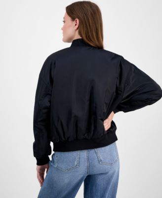 Juniors' Oversized Bomber Jacket
