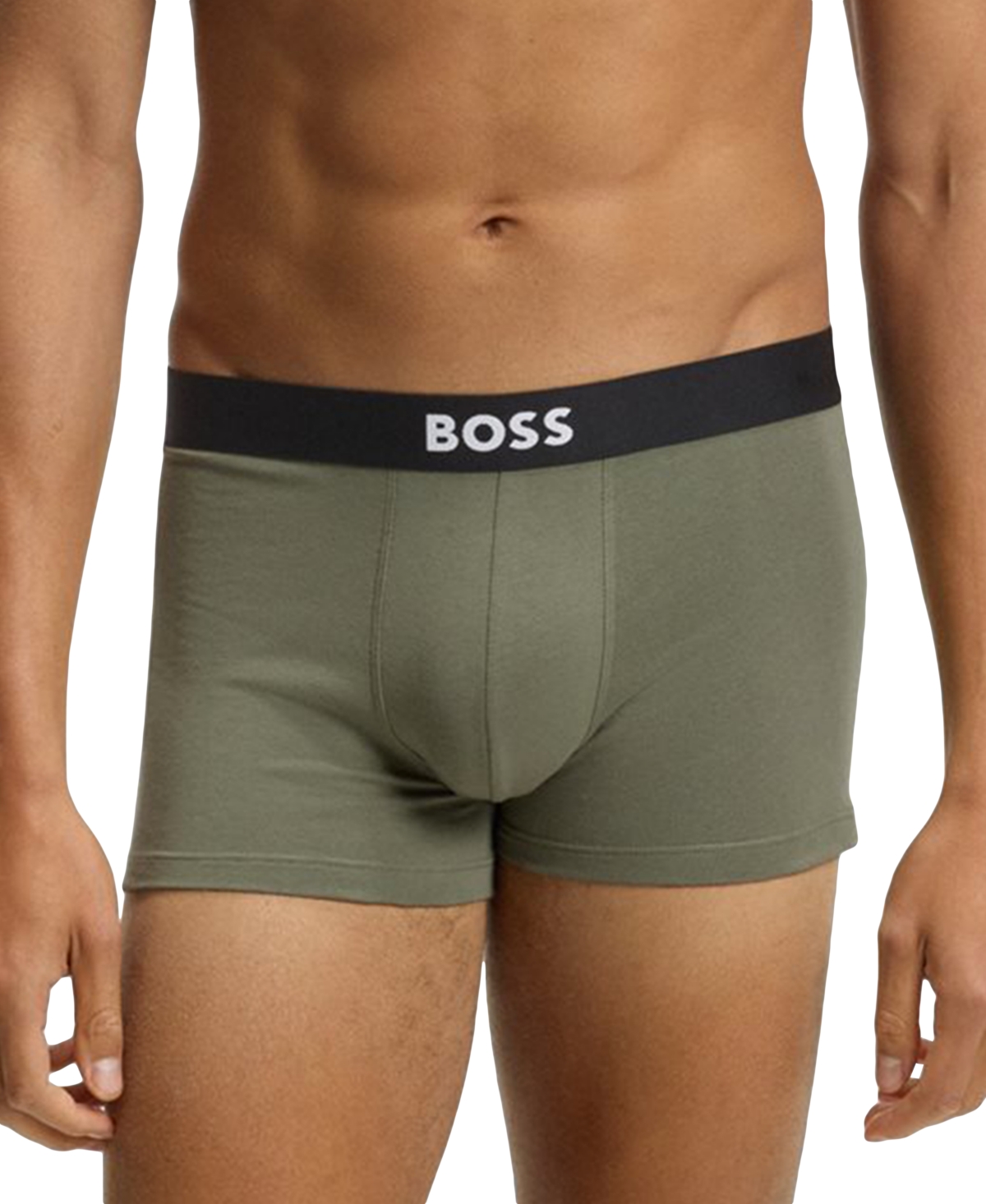 Boss by Hugo Men's One 3-Pk. Logo Waistband Trunks