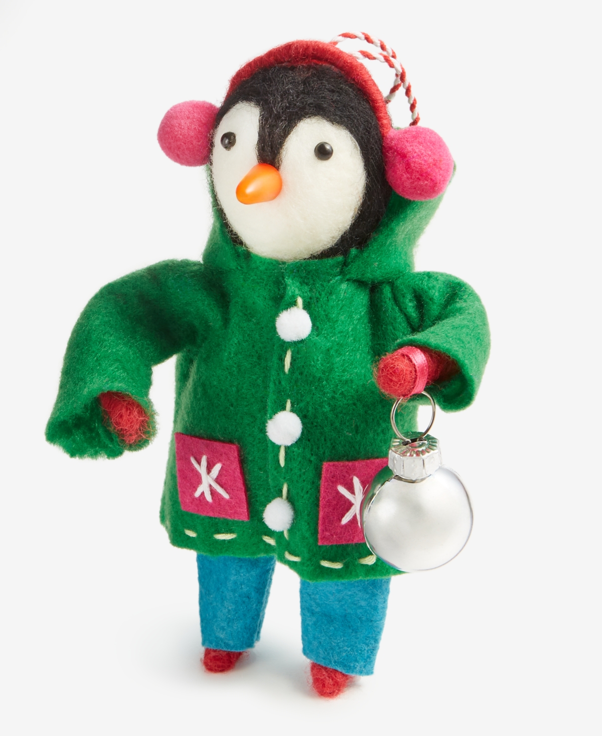 Holiday Lane Tiny Tidings Dressed-up Penguin Ornament, Macy's Exclusive In Transparent