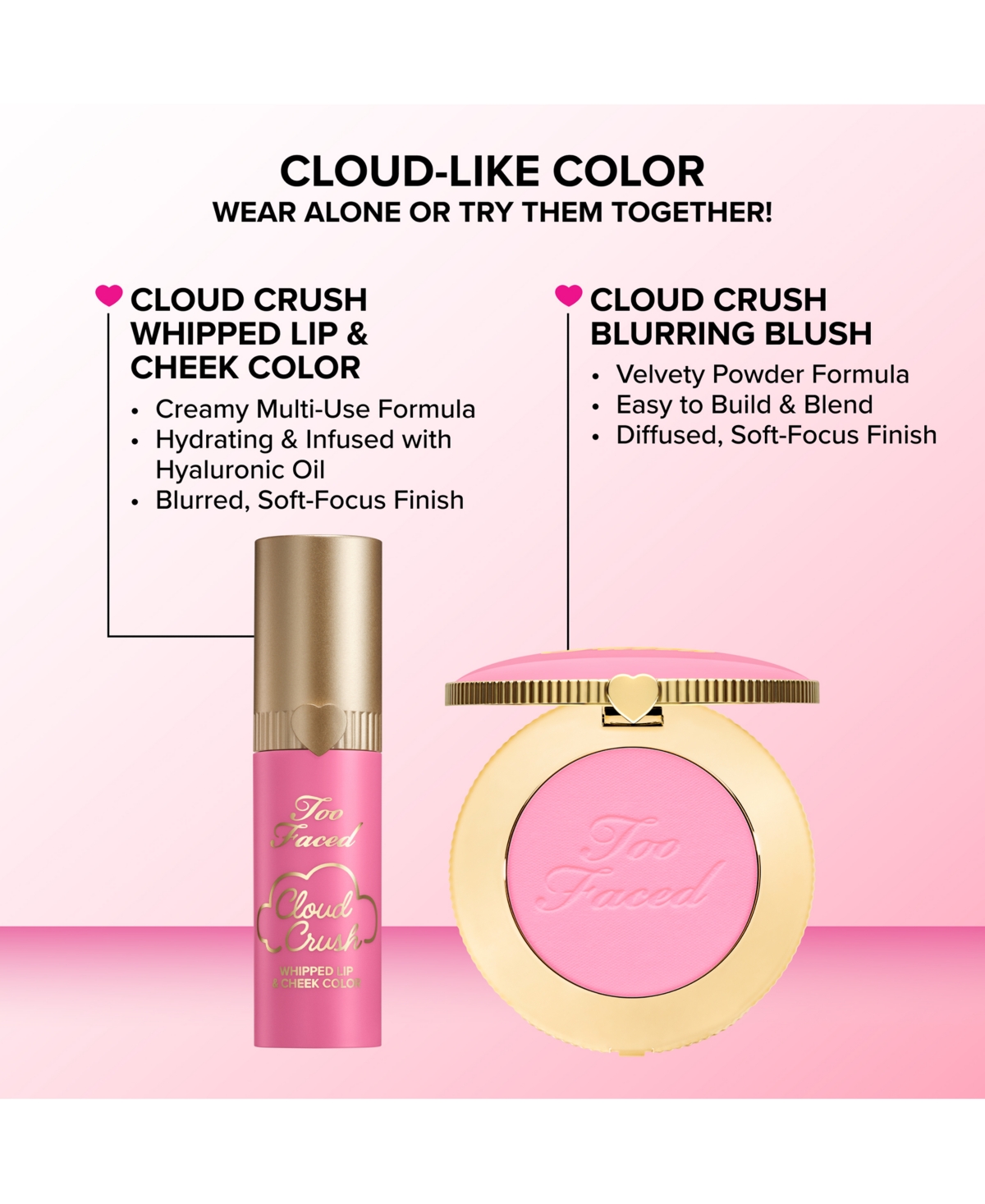 Too Faced Cloud Crush Whipped Lip & Cheek Color