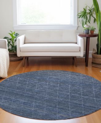 Burano Washable BU3 8'x8' Round Area Rug