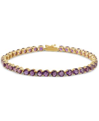 Macy's - Amethyst Classic Tennis Bracelet (7-3/8 ct. t.w.) in 14k Gold