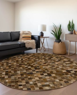 Bozeman Washable BM2 8'x8' Round Area Rug