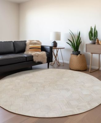 Bozeman Washable BM5 8'x8' Round Area Rug