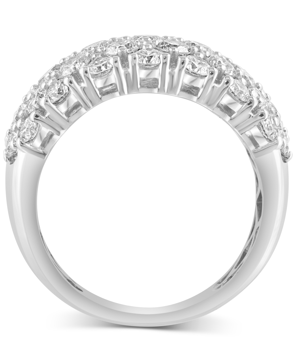 Effy Collection Effy Lab Grown Diamond Statement Ring (2-3/4 Ct. T.w.) In 14k White Gold In Gold