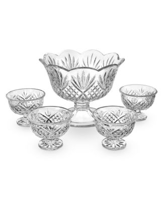 Dublin Crystal Ice Cream Bowls, Set of 4