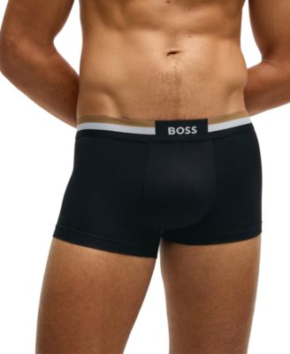 Men's Motion 3-Pk. Stripe Logo Waistband Trunks