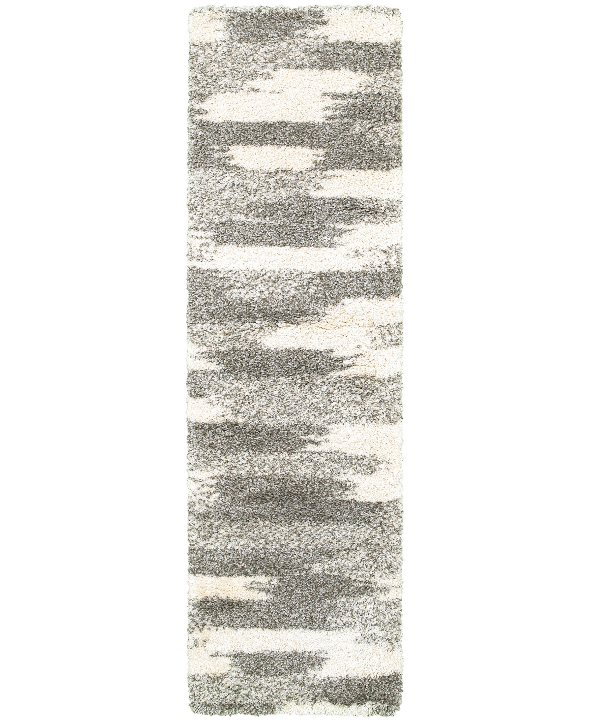 Oriental Weavers Henderson Shag 565j9 2'3"x7'6" Runner Area Rug In Gray
