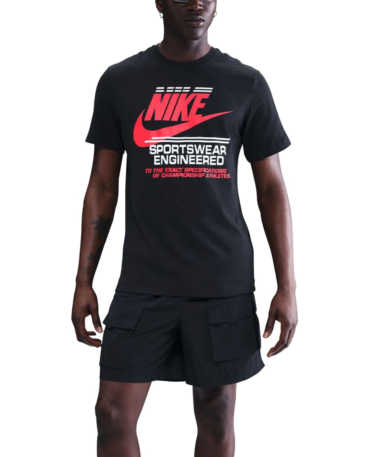 Футболка с логотипом мужской спортивной одежды