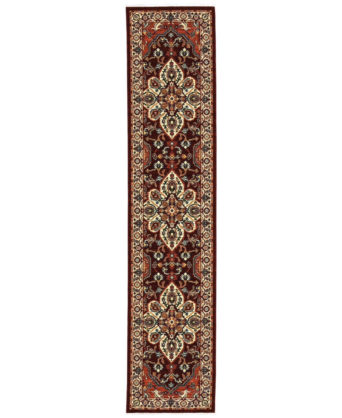Oriental Weavers Lilihan 5502c 2'6"x12' Runner Area Rug In Brown