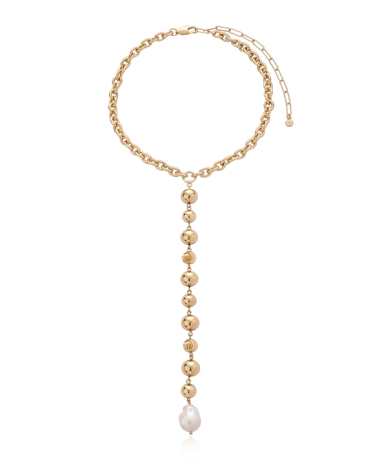 Deep Drop Lariat Necklace