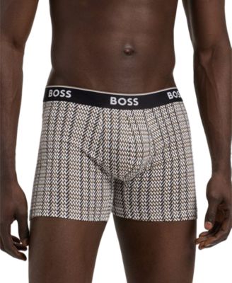 Men's Power 3-Pk. Tipped Logo Waistband Boxer Briefs