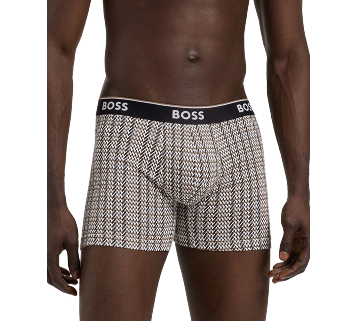 Boss by Hugo Men's Power 3-Pk. Tipped Logo Waistband Boxer Briefs