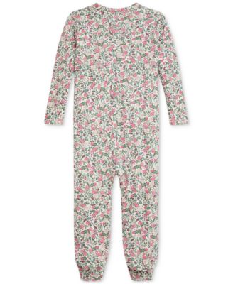 Baby Girls Floral Coveralls
