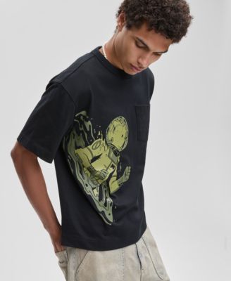 Men's Short-Sleeve Cotton Relaxed Portal T-Shirt, Macy's Exclusive