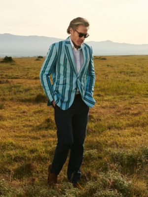 Men's Kikoy Cotton Tailored Blazer