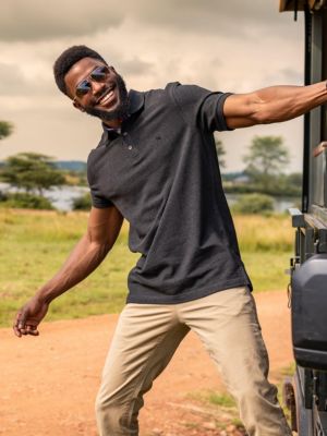 Men's Short Sleeve Pique Cotton Polo