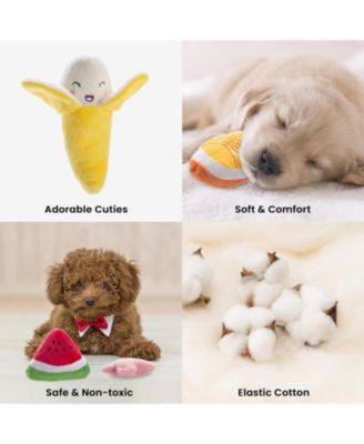 12 PCS Dog Squeaky Toys with Takeout Bag, Christmas gift,Cute Plush Small Dog Toys for Small to Medium Dogs