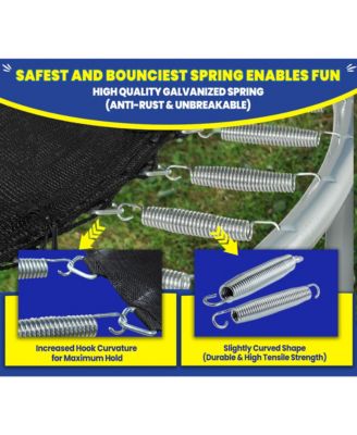 12 FT Round Trampoline Set with Safety Enclosure System - Backyard Trampoline - Outdoor Trampoline for Kids - Adults