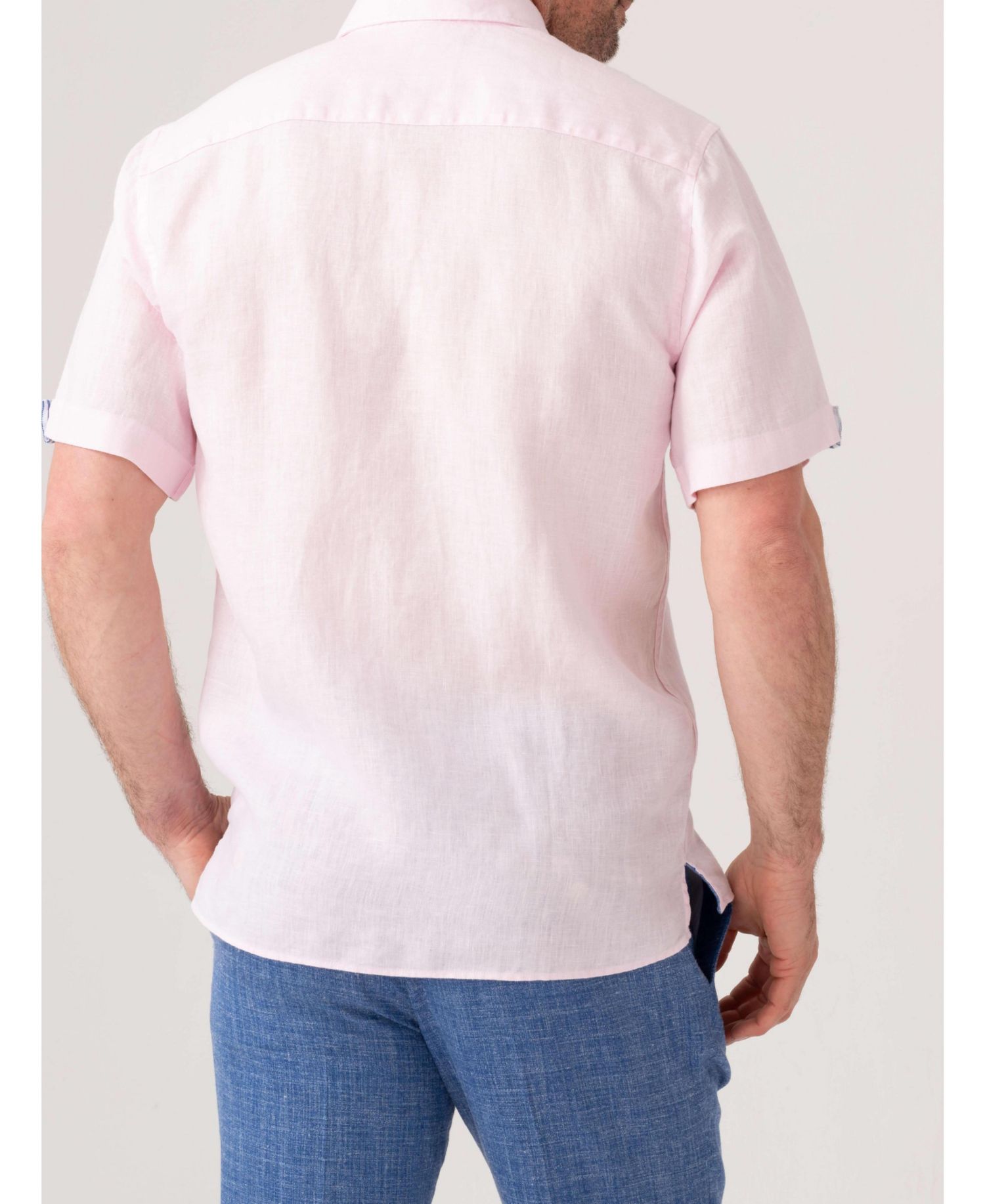 Men's Short Sleeve Linen Shirt