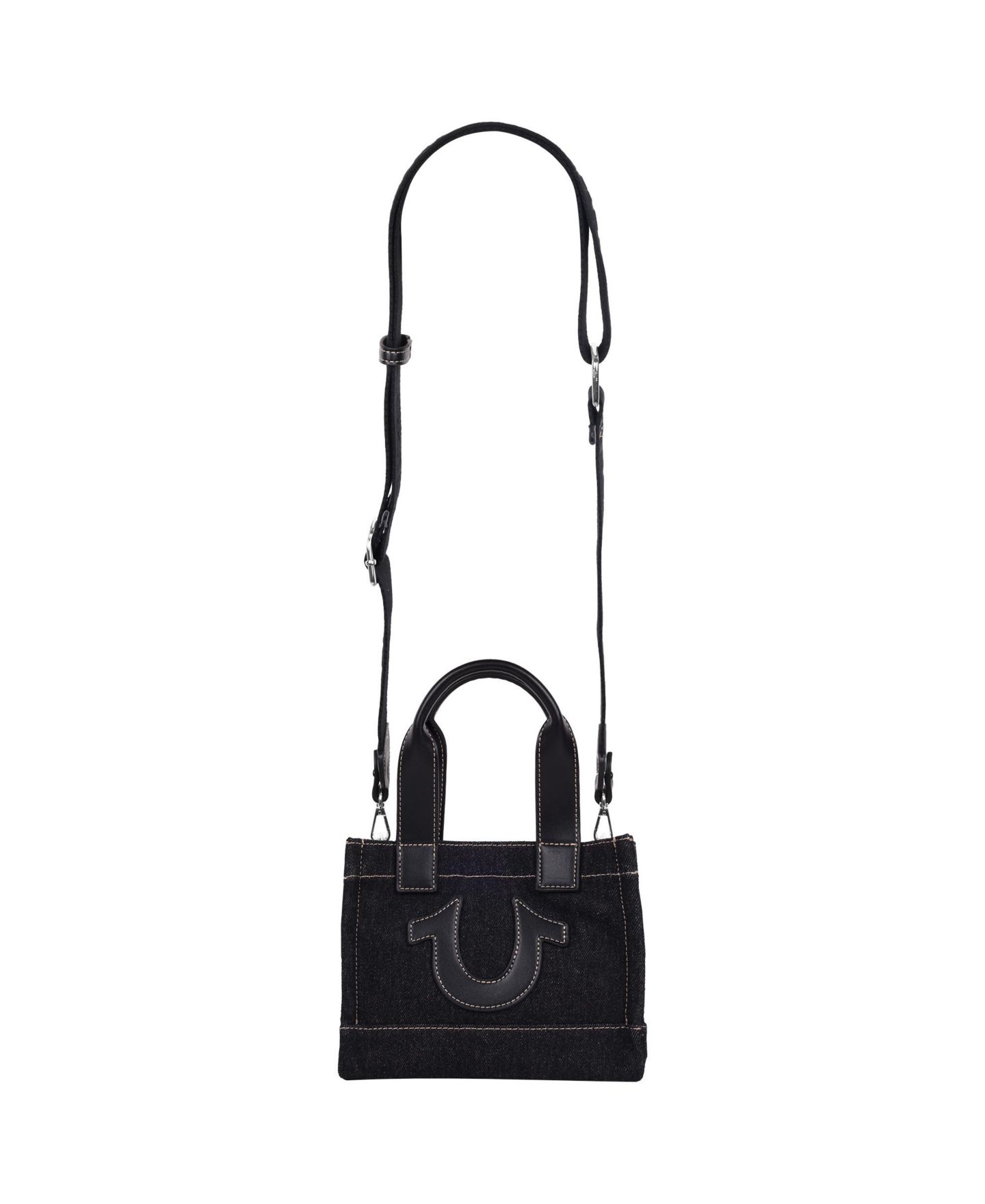 Женская сумка True Religion Mini Denim Tote, цвет: Чёрный — фото 8