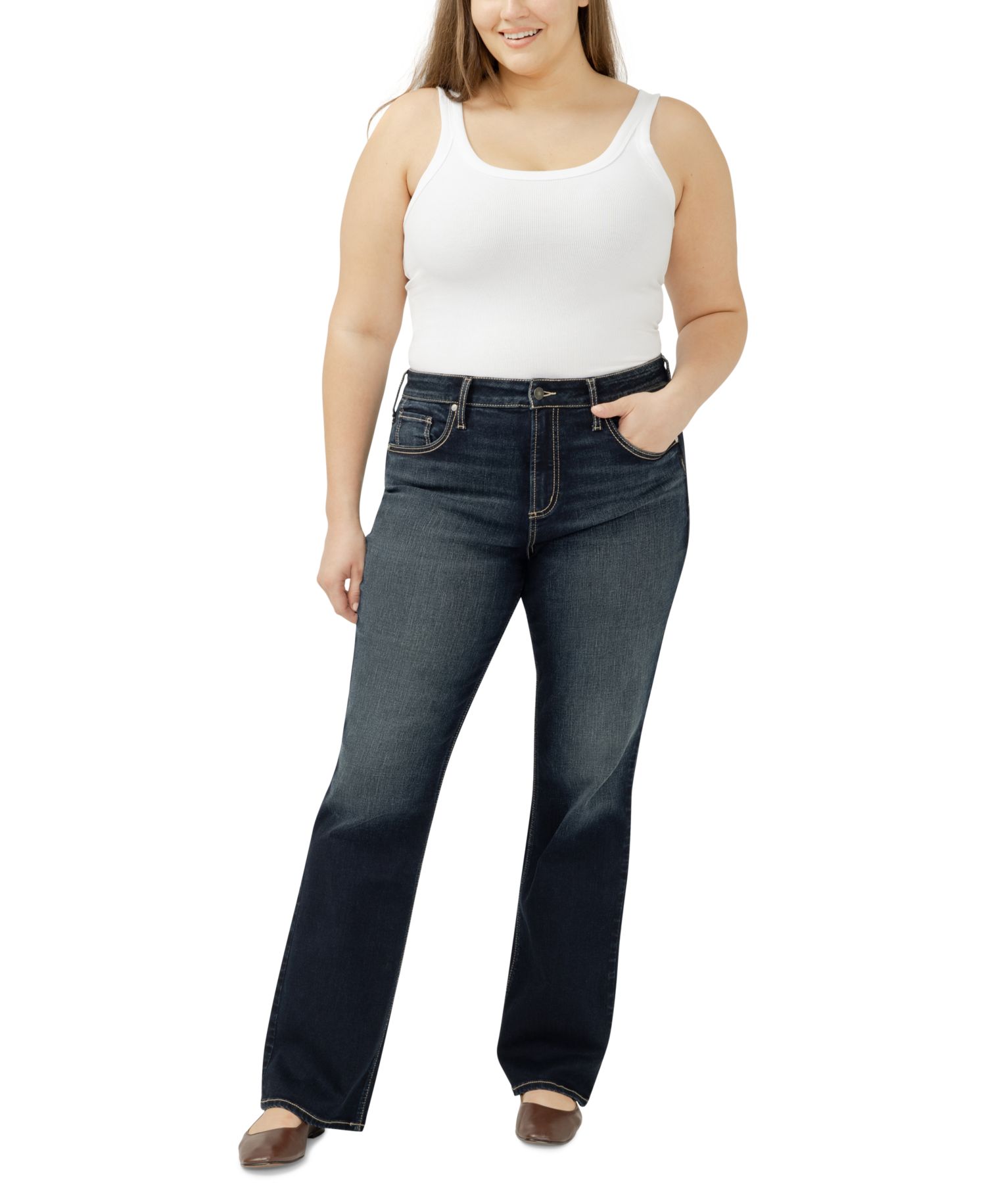 Plus Size Avery High Rise Curvy Fit Bootcut Jeans