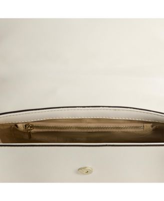 Studded Denim Flap Bag