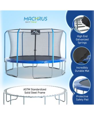 13 FT Round Trampoline Set with Premium Top-Ring Flex Frame Safety Enclosure System