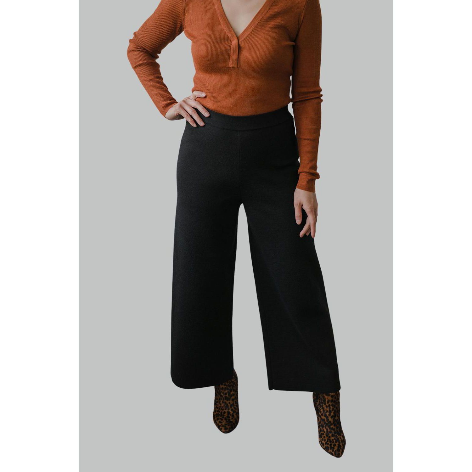 Women's Zoe Checkered Knit Trousers