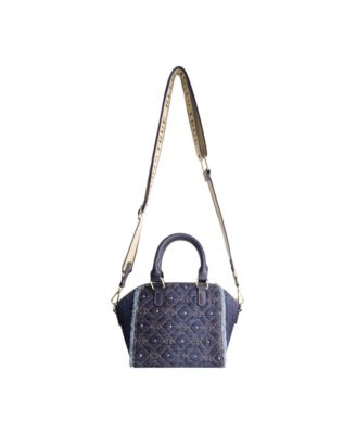 Frayed Denim Mini Satchel